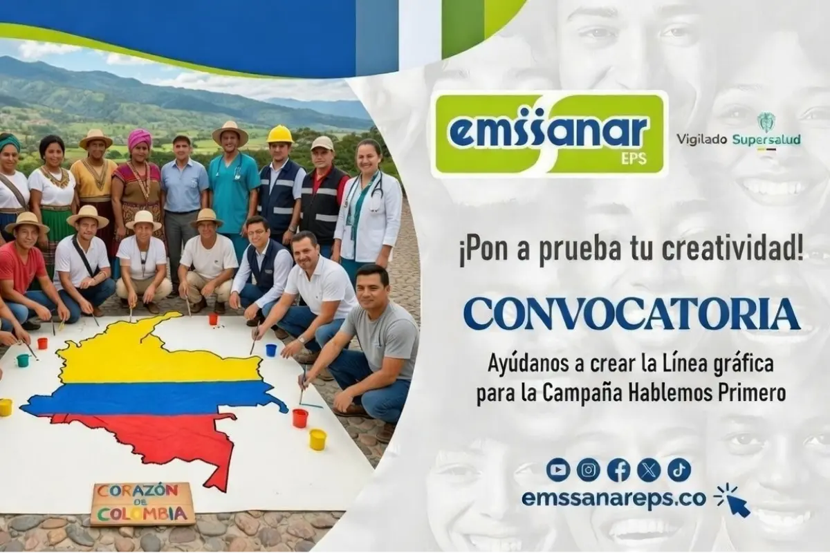 Emssanar EPS abre convocatoria nacional para co-crear la imagen de la campaña “Hablemos Primero”