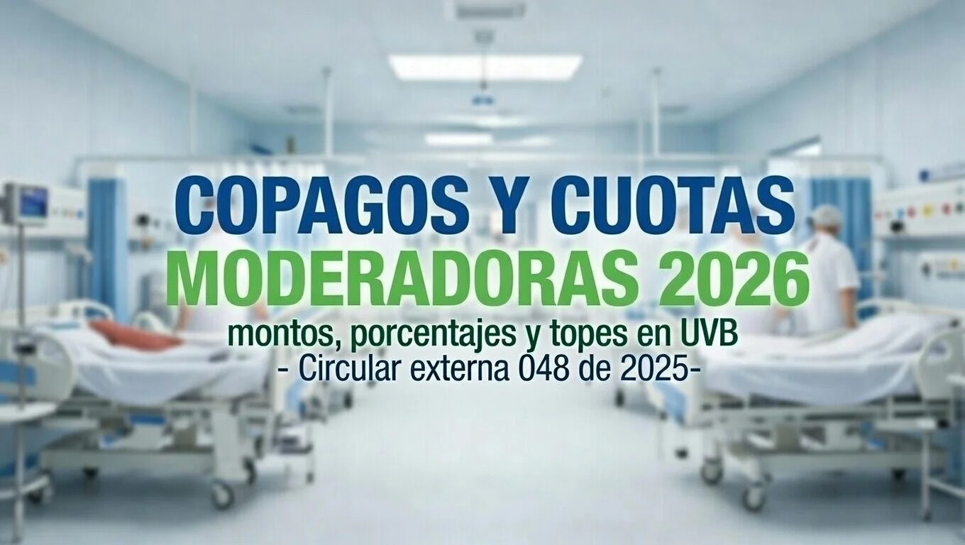 Actualización de Cuotas Moderadoras y Copagos para la Vigencia 2026